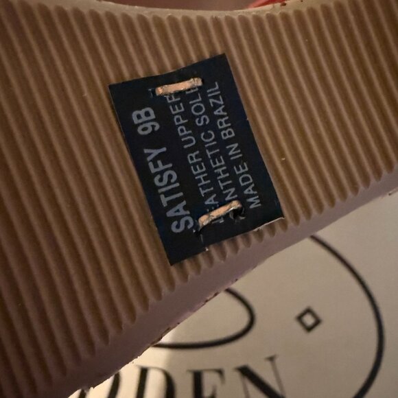 Steve Madden Womens Red Cork Wedge Sandals Size 9 satisfy - Picture 7 of 7